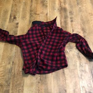 Buffalo Plaid Fleece Button Down